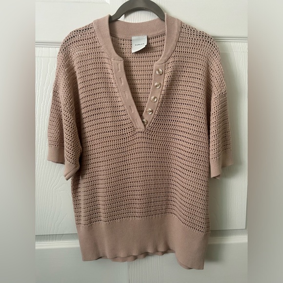 Varley Sweaters - Varley Callie open-knit cotton top